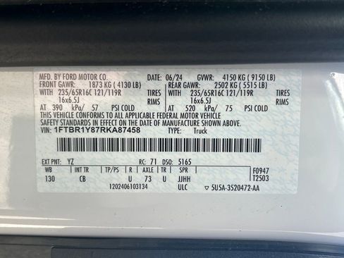 Used 2024 Ford Transit 250 Low Roof w/ Exterior Upgrade Package image 27