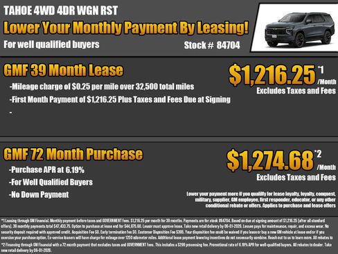 New 2026 Chevrolet Tahoe RST w/ Comfort Package AWD/4WD image 2