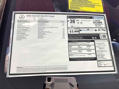 New 2026 Mercedes-Benz CLE 450 4MATIC Coupe image 18