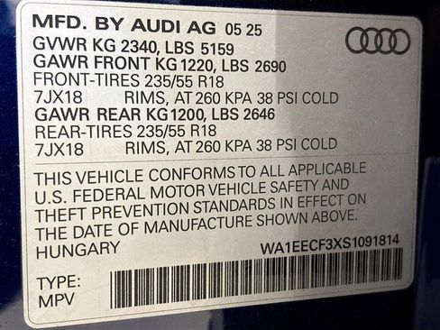 Certified 2025 Audi Q3 2.0T Premium Plus w/ Premium Plus Package AWD/4WD image 25
