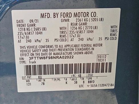 Used 2022 Ford Maverick XLT w/ Equipment Group 300A Standard AWD/4WD image 29