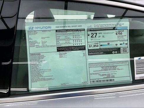 New 2026 Hyundai Sonata SEL AWD/4WD image 38