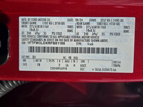 Used 2024 Ford F150 XLT w/ Equipment Group 302A MID AWD/4WD image 24