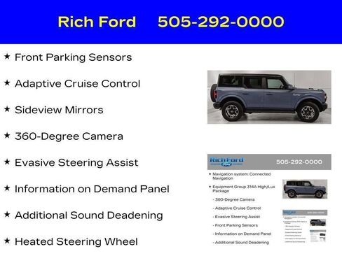 Certified 2024 Ford Bronco Outer Banks AWD/4WD image 51