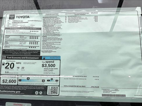 New 2025 Toyota Tundra Platinum AWD/4WD image 21
