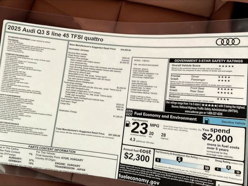 New 2025 Audi Q3 2.0T Premium Plus image 18