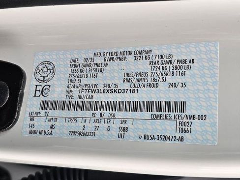 Certified 2025 Ford F150 XLT w/ Equipment Group 301A Standard image 17