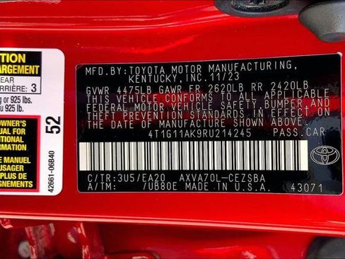 Certified 2024 Toyota Camry SE FWD image 36