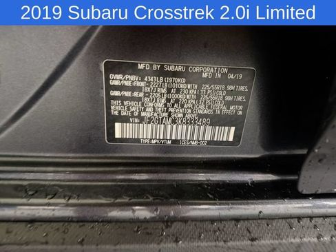 Used 2019 Subaru Crosstrek 2.0i Limited AWD/4WD image 31
