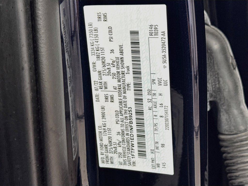 Used 2022 Ford F150 Platinum w/ Equipment Group 701A High AWD/4WD image 43