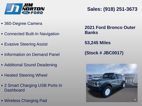 Used 2021 Ford Bronco Outer Banks w/ Sasquatch Package AWD/4WD image 26