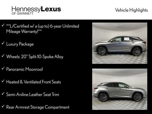 Used 2020 Lexus RX 450h AWD w/ Luxury Package image 12