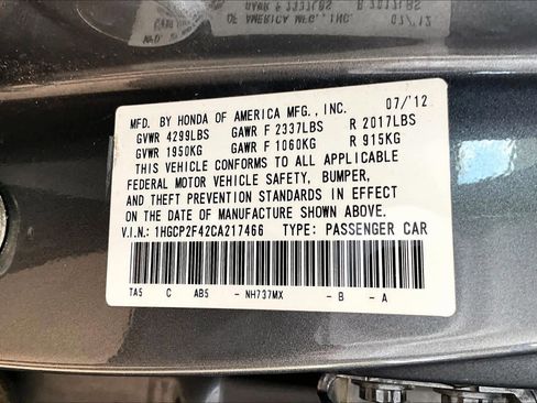Used 2012 Honda Accord LX image 32