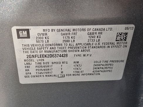 Used 2013 Chevrolet Equinox LT w/ LPO, Protection Package AWD/4WD image 23