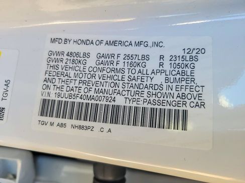 Used 2021 Acura TLX w/ Technology Package image 21