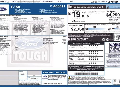 Used 2025 Ford F150 Platinum w/ Equipment Group 702A High AWD/4WD image 8