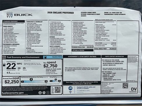 New 2026 Buick Enclave Preferred w/ Power Package image 21
