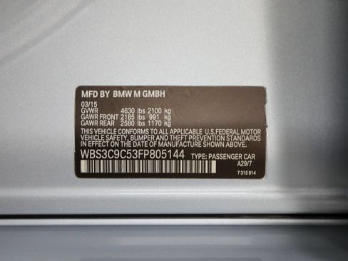 Used 2015 BMW M3 RWD image 66