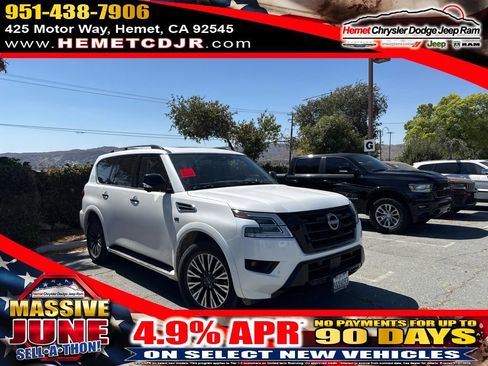 Used 2022 Nissan Armada SL w/ Midnight Edition Package RWD image 1