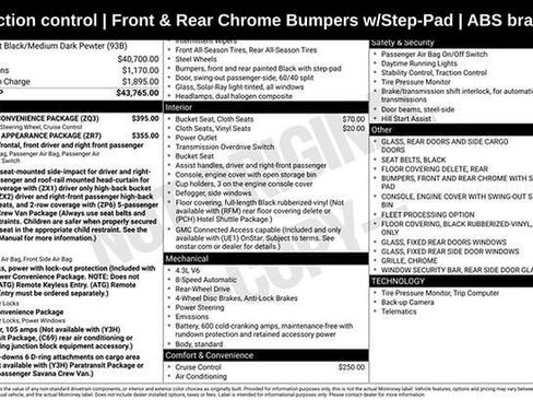 Used 2024 GMC Savana 2500 w/ Driver Convenience Package image 5