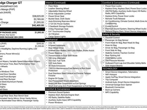 Used 2023 Dodge Charger GT w/ Blacktop Package image 15