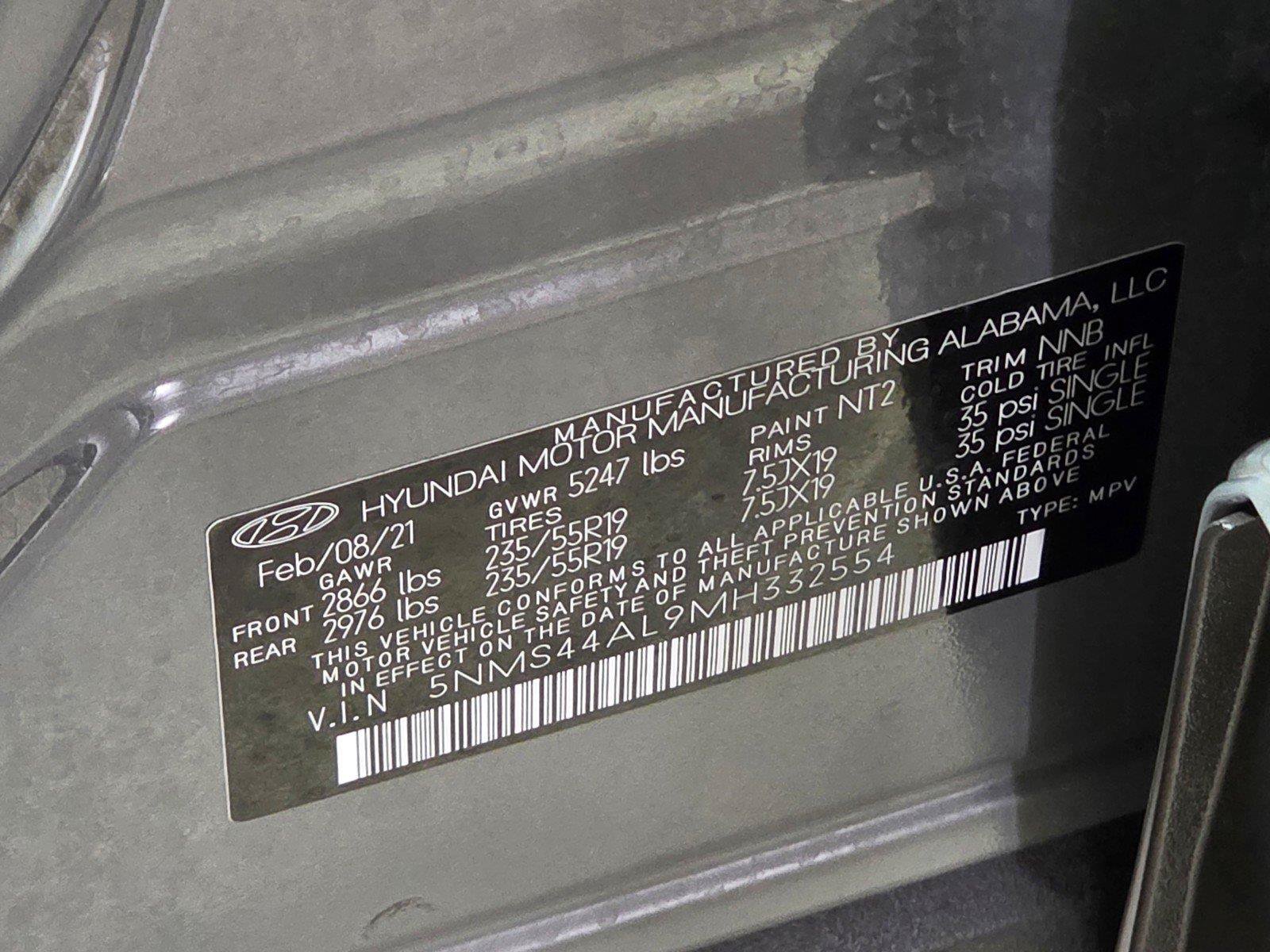 Used 2021 Hyundai Santa Fe Limited FWD image 37