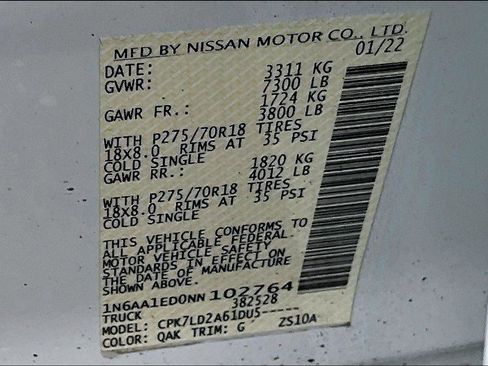 Used 2022 Nissan Titan PRO-4X w/ Off Road Protection Package image 31