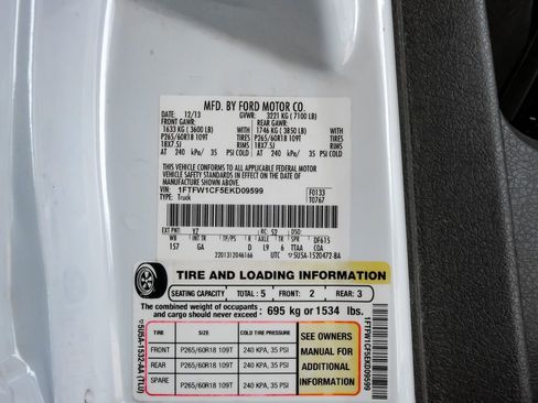 Used 2014 Ford F150 XLT w/ Equipment Group 302A Luxury image 64