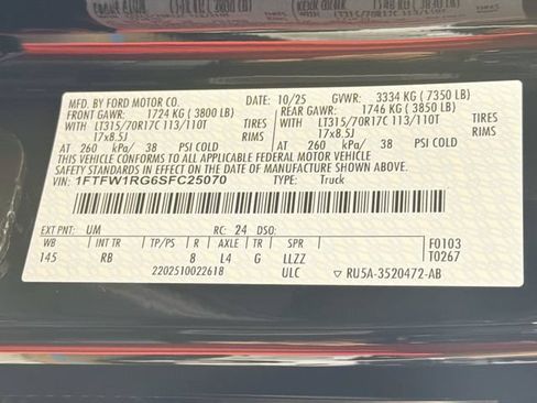 Certified 2025 Ford F150 Raptor AWD/4WD image 39