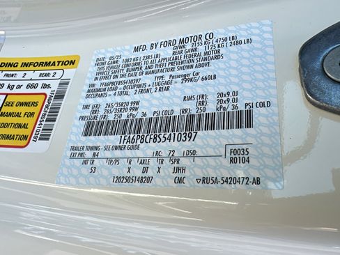 New 2025 Ford Mustang GT Premium w/ 60th Anniversary Package image 28