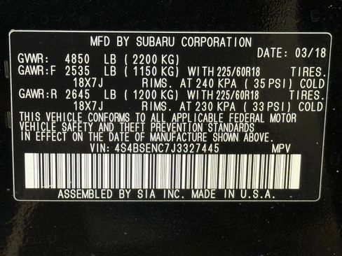 Used 2018 Subaru Outback 3.6R Limited AWD/4WD image 53