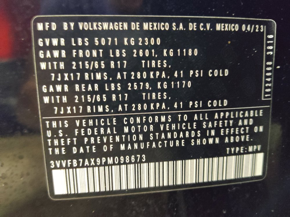 Used 2023 Volkswagen Tiguan S w/ IQ.Drive Package AWD/4WD image 33