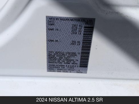 Used 2024 Nissan Altima 2.5 SR w/ SR Premium Package FWD image 26