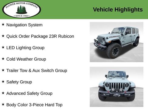 Used 2023 Jeep Wrangler Unlimited Rubicon w/ LED Lighting Group AWD/4WD image 4