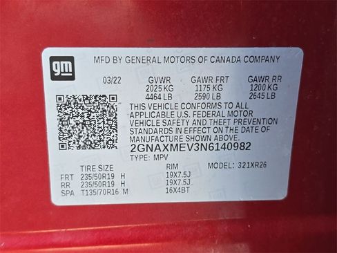 Certified 2022 Chevrolet Equinox RS image 35