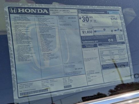 New 2026 Honda CR-V EX-L image 25