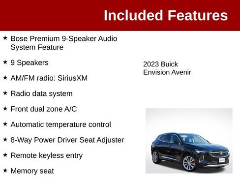 Used 2023 Buick Envision Avenir AWD/4WD image 4