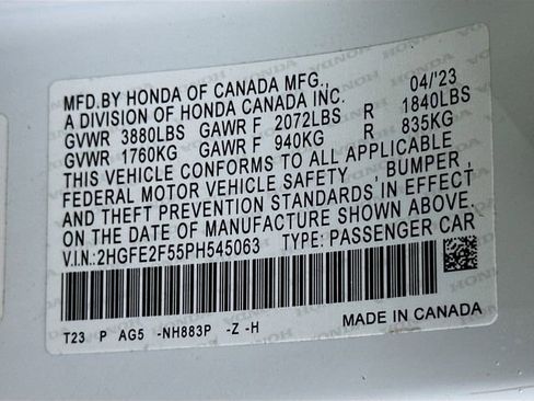 Used 2023 Honda Civic Sport image 29