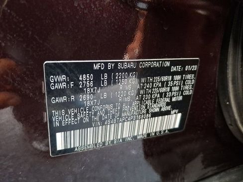 Certified 2023 Subaru Outback Touring w/ Tech Package 3 image 28