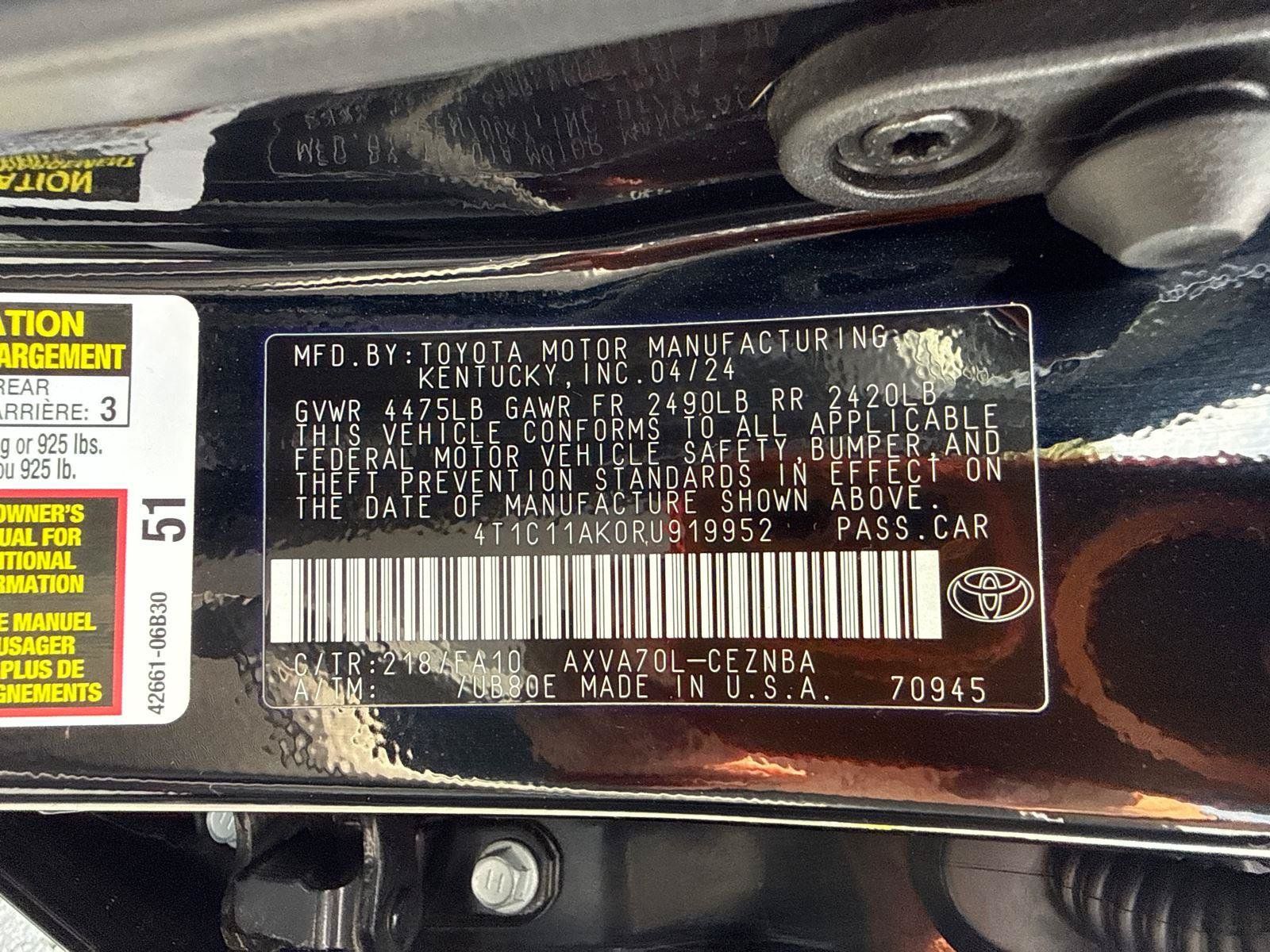 Used 2024 Toyota Camry LE FWD image 30