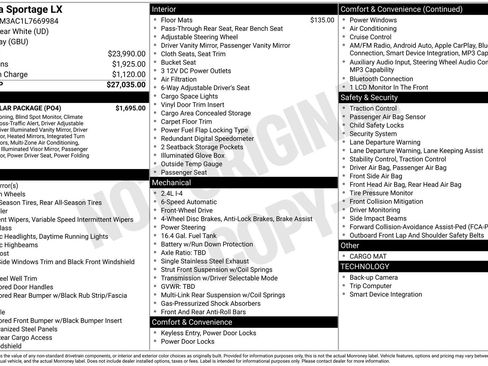 Used 2020 Kia Sportage LX w/ LX Popular Package FWD image 15