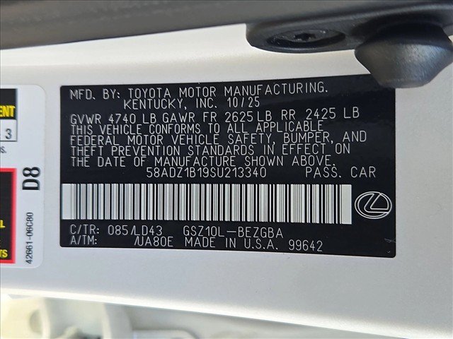 Used 2025 Lexus ES 350 w/ Premium Package FWD image 23