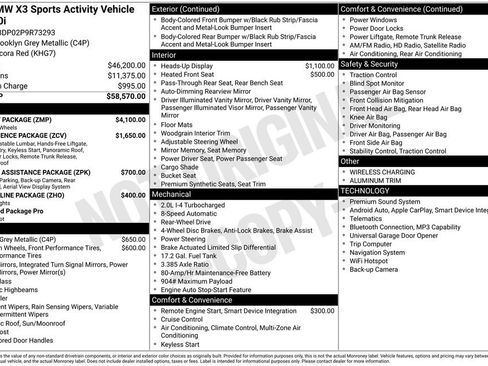 Certified 2023 BMW X3 sDrive30i w/ M Sport Package RWD image 6