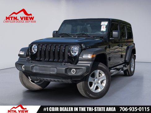 Used 2022 Jeep Wrangler Unlimited Sport w/ Sun And Sound Package AWD/4WD image 1