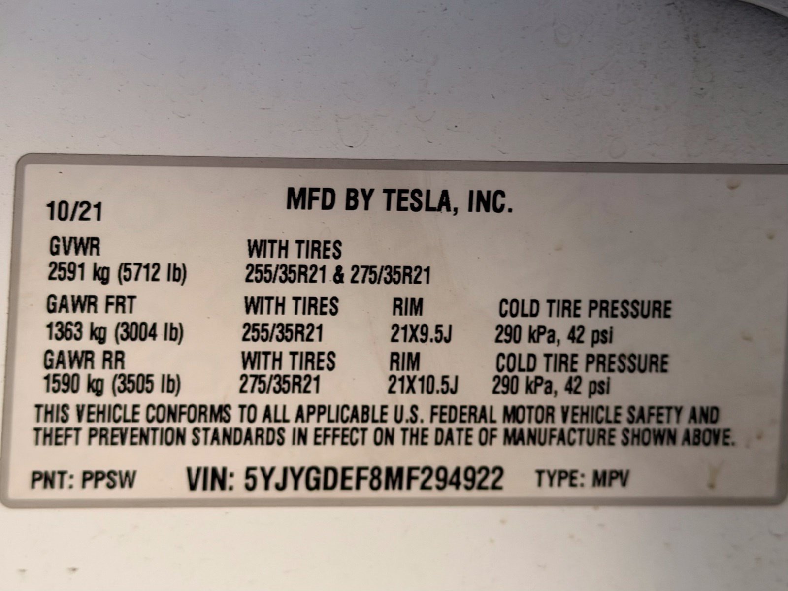 Used 2021 Tesla Model Y Performance AWD/4WD image 55