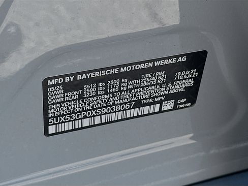 New 2025 BMW X3 xDrive30i w/ M Sport Package image 27