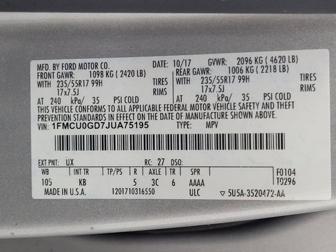 Used 2018 Ford Escape SE w/ Ford Safe & Smart Package FWD image 33