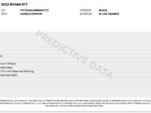 Used 2022 Rivian R1T Launch Edition AWD/4WD image 3