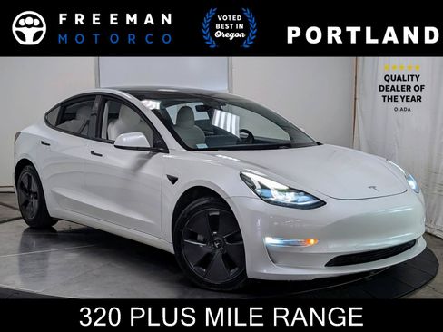 Used 2021 Tesla Model 3 Long Range AWD/4WD image 1