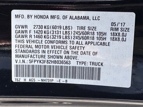 Used 2017 Honda Ridgeline Black Edition image 46